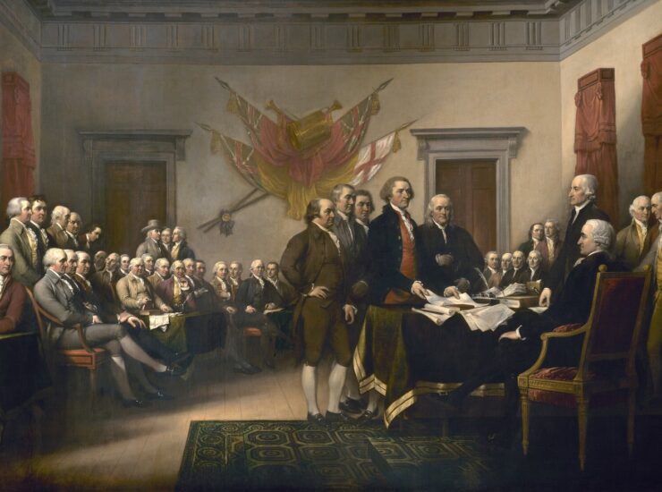 Photo of John Trumbull Painting "Declaration of Independence" Photo by Jim Trodel Licensed Under CC BY-SA 2.0